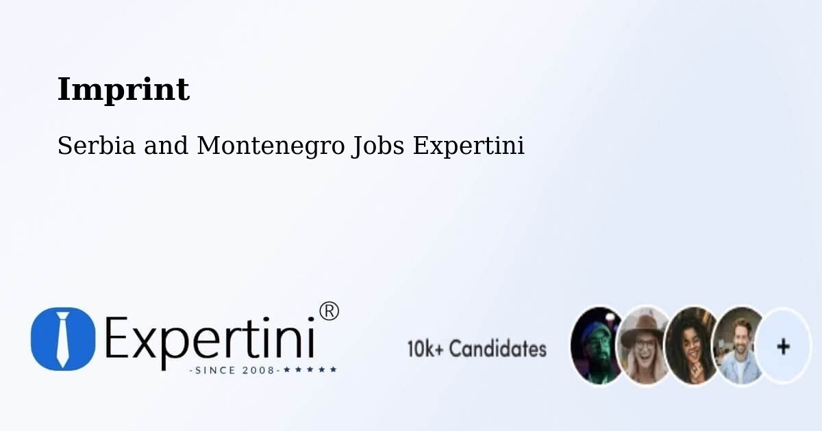 Imprint – Welcome Beach - Serbia and Montenegro Jobs Expertini