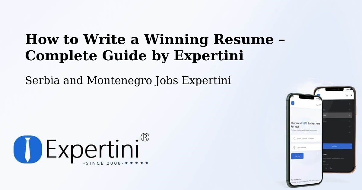 Resume Writing Guide for Job Seekers – Welcome Beach - Welcome Beach, Serbia and Montenegro Jobs Expertini